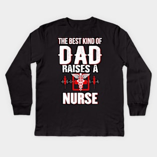 the best kind of dad Kids Long Sleeve T-Shirt